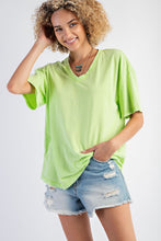 Load image into Gallery viewer, Dana Mineral Washed Tee - Lime