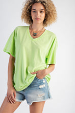 Load image into Gallery viewer, Dana Mineral Washed Tee - Lime