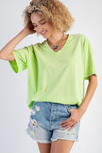 Load image into Gallery viewer, Dana Mineral Washed Tee - Lime