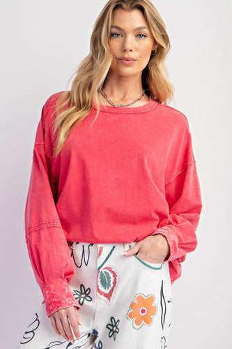 Day 2 Day Long Sleeve Top - Strawberry