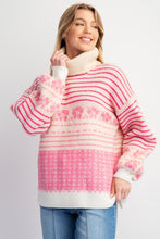 Load image into Gallery viewer, Ski Lodge Turtleneck Sweater - Pink