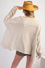 Load image into Gallery viewer, Gabby Oversized Sweater Top - Khaki