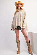 Load image into Gallery viewer, Gabby Oversized Sweater Top - Khaki