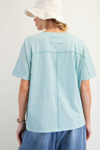Load image into Gallery viewer, Ella Embroidered Floral Top - Blue *Curvy*