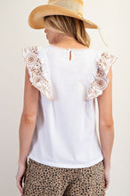 Load image into Gallery viewer, Holland Embroidered Ruffle Top - White
