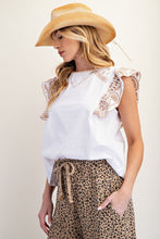 Load image into Gallery viewer, Holland Embroidered Ruffle Top - White