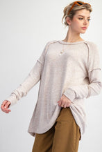 Load image into Gallery viewer, So Soft Heathered Long Sleeve - Mushroom