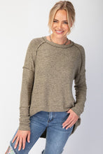Load image into Gallery viewer, So Soft Heathered Long Sleeve - Olive