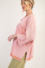Load image into Gallery viewer, Parker Henley Top - Faded Coral