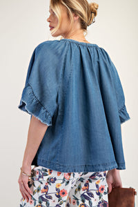 Original Chambray Top - Dark Denim