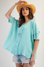 Load image into Gallery viewer, Harlem Waffle Top - Atlantis Green
