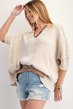 Load image into Gallery viewer, Harlem Waffle Top - Khaki