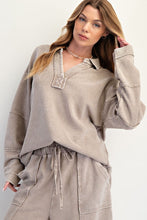 Load image into Gallery viewer, Asher Thermal Knit Pullover - Light Mocha