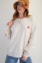 Load image into Gallery viewer, Cherry On Top Pullover - Heathered Grey
