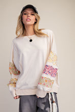 Load image into Gallery viewer, Layne Patch Sleeve Top - Natural
