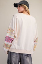 Load image into Gallery viewer, Layne Patch Sleeve Top - Natural
