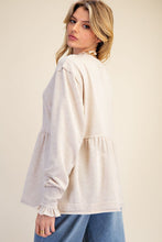 Load image into Gallery viewer, Ilona Babydoll Pullover - Oatmeal