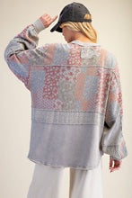 Load image into Gallery viewer, Olivia Mix Print Pullover - Light Ash