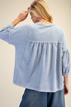 Load image into Gallery viewer, Allie Ribbed Top - Blue
