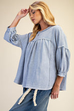 Load image into Gallery viewer, Allie Ribbed Top - Blue