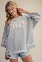 Load image into Gallery viewer, FAITH Patch Front Top by Easel - Heather Gray