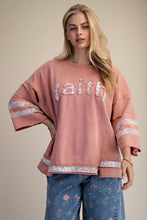Load image into Gallery viewer, FAITH Patch Front Top by Easel - Mauve