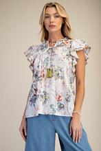 Load image into Gallery viewer, Alana Floral Top - White