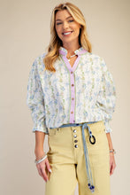 Load image into Gallery viewer, The Mayfair Blouse - Blue