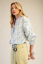 Load image into Gallery viewer, The Mayfair Blouse - Blue
