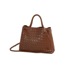 Load image into Gallery viewer, Evie Woven Satchel Bag - Black