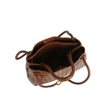 Load image into Gallery viewer, Evie Woven Satchel Bag - Black