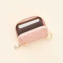 Load image into Gallery viewer, The Darling Effect Zip-Around Wallet - Blush Check