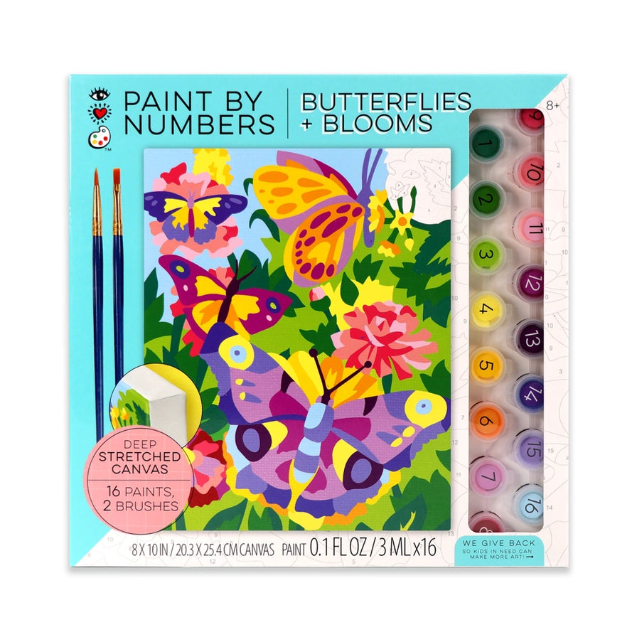 Paint By Numbers Kit - Butterflies + Blooms