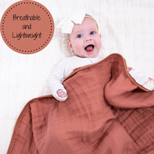 Load image into Gallery viewer, Oh Deer Muslin Baby Blanket