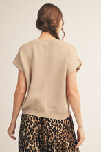 Load image into Gallery viewer, Laura Knotted Sweater Top - Champagne