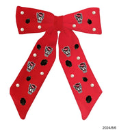 NC State Red Bow Barette
