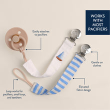 Load image into Gallery viewer, *NEW* Itzy Clip™ - Fabric Pacifier Strap: Nautical