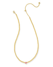 Load image into Gallery viewer, Kendra Scott Abbie Gold Beaded Necklace in Azalea Illusion
