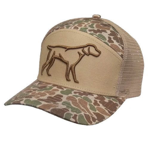 Fieldstone Youth 7 Panel 3D Puff Dog Hat - Tan Camo
