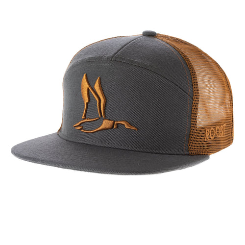 Fieldstone Roost 7 Panel 3D Puff Duck Hat - Grey/Gold