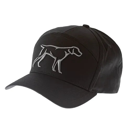 Fieldstone 7 Panel 3D Dog Puff Hat - Black