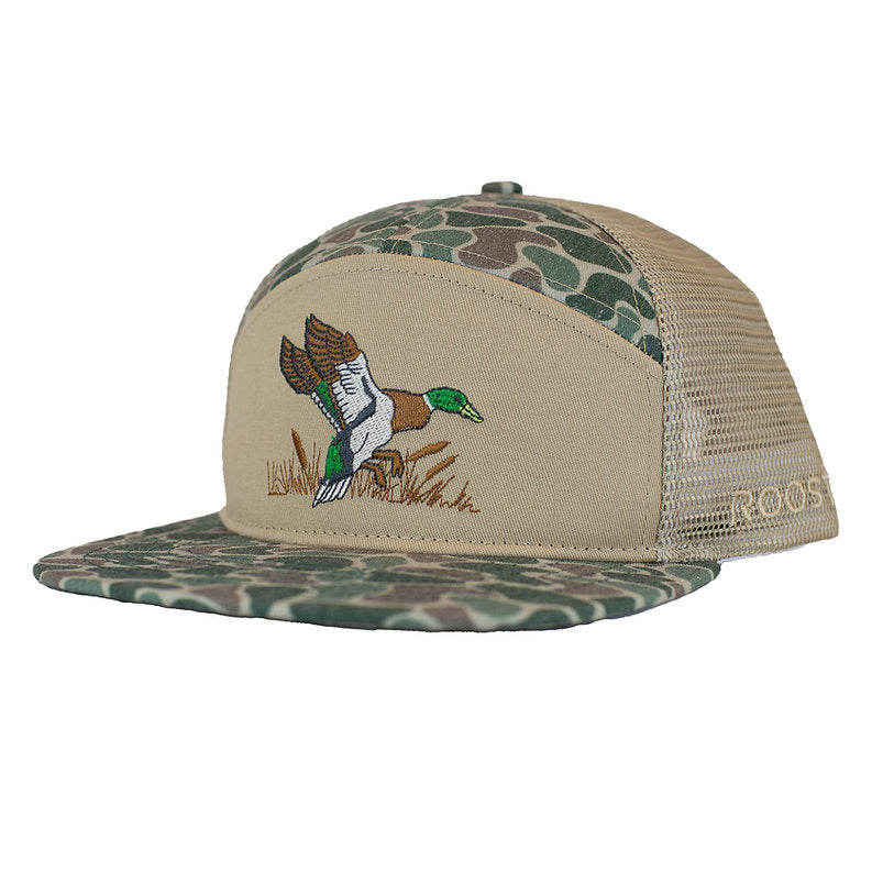 Fieldstone Roost 7 Panel 3D Puff Full Duck Hat - Camo
