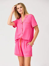 Load image into Gallery viewer, Charlotte Pajama Shorts Set - Pink by Mary Square