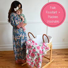 Load image into Gallery viewer, Live Life in Full Bloom Muslin Swaddle Blanket