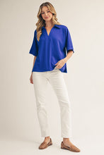Load image into Gallery viewer, Indiya V-Neck Top - Royal Blue