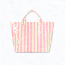 Load image into Gallery viewer, Waterproof Glossy Stripe Tote Bags - Light Pink