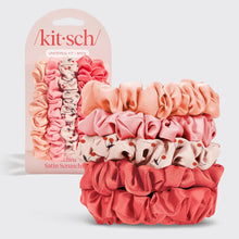 Load image into Gallery viewer, Kitsch Ruched Satin Scrunchies  - Cherry Blossom