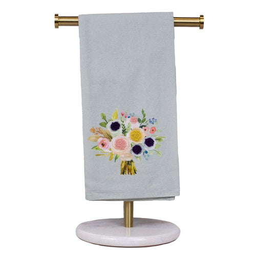Blue Bouquet Hand Towel
