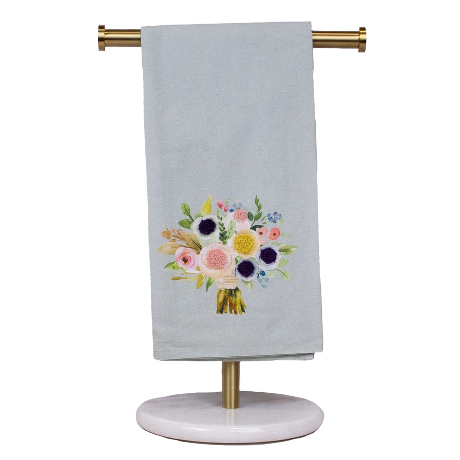 Blue Bouquet Hand Towel