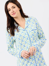 Load image into Gallery viewer, Women's Charlotte Nightshirt - Sweet Briar Lattice Blue